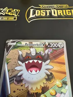 Galarian Perrserker V Alternate-Art Ultra Rare POKEMON CARD LOST ORIGIN 184/196 - Image 4