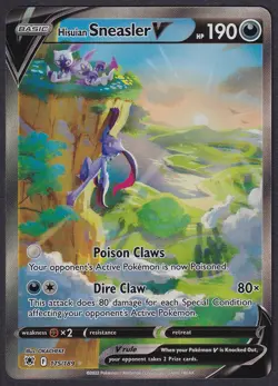 Pokemon Hisuian Sneasler V 175/189 Alt Art Astral Radiance - Image 1