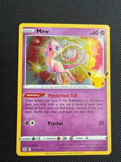 Pokemon Mew Holo Rare 011 - 2021 Celebrations LP - Image 1