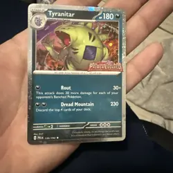 Pokemon TCG: Tyranitar 135/193 - Paldea Evolved Cosmos holo - NICE SWIRL 🌀 - Image 4