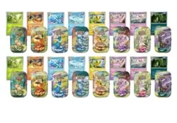 Pokemon Prismatic Evolutions 8 Mini-Tins w Promo Cards Costco 2-pack Confrimed - Image 1