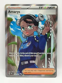 Amarys 132/131 Prismatic Evolutions NM Ultra Rare Holo Pokemon TCG - Image 1