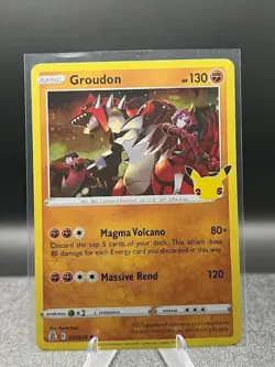 Groudon 17/25 - Holo Rare - Celebrations - Pokemon TCG NM - A4 - Image 1