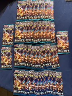 Pokemon Booster 43 Packs Ruler of the Black Flame sv3 Japanese Lot Bundle - Image 1