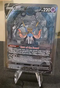 Pokemon TCG Zacian v Crown Zenith: Galarian Gallery GG48 Holo Ultra Rare - Image 1