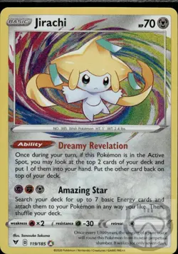 Jirachi 119/185 Amazing Rare Vivid Voltage Pokemon Holo NM/M - Image 3