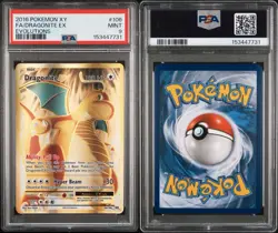 Pokemon Dragonite EX Evolutions Full Art Holo Ultra Rare PSA 9 2016 106/108 - Image 3
