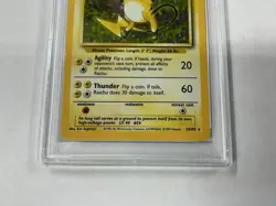 Pokemon Raichu Base Set Unlimited Holo Rare #14 PSA 10 Gem Mint - Image 2