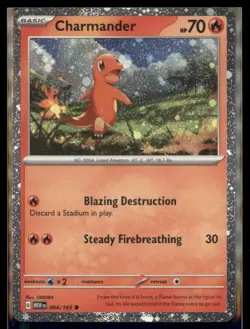 Pokemon TCG Charmander 004/165 Holo - Image 1