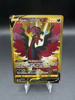 Pokemon TCG Galarian Moltres V Secret Rare SWSH09: Brilliant Stars 183/172 NM - Image 1