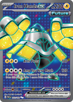 Iron Hands ex 223/182 Ultra Rare Paradox Rift Pokemon Near Mint - Image 1