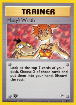 Misty's Wrath 114/132 Uncommon Gym Heroes Pokemon LP - Image 4