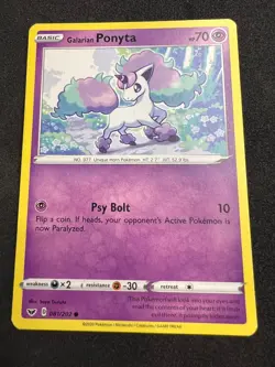 Galarian Ponyta 81/202 Common Sword & Shield Pokemon 2020 - Image 1