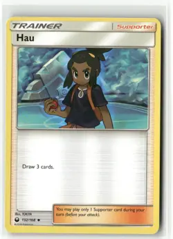 Hau 132/168 Celestial Storm Pokemon TCG NM - Image 1