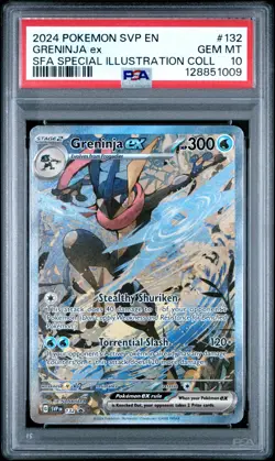 2024 Pokemon SVP En #132 Greninja Ex SFA Special Illustration Collection PSA 10 - Image 1