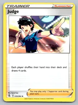 Pokemon TCG SWSH08: Fusion Strike Judge 235/264 - Image 1