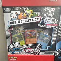 Pokemon TCG Scarlet & Violet Black Bolt & White Flare 2-Box Binder Poster - Image 2