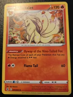 Ninetales 031/264 Uncommon Sword & Shield: Fusion Strike Pokemon TCG - Image 1