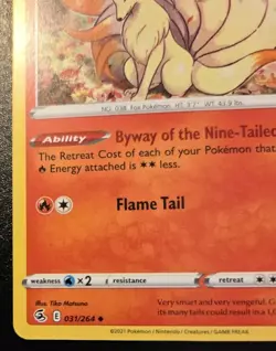 Ninetales 031/264 Uncommon Sword & Shield: Fusion Strike Pokemon TCG - Image 4