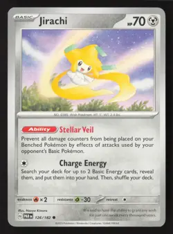 Jirachi 126/182 Common Paradox Rift Pokemon Near Mint - Image 1