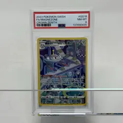 Pokemon TCG Magnezone GG18/GG70 Crown Zenith Full Art Ultra Rare Holo PSA 8 - Image 1