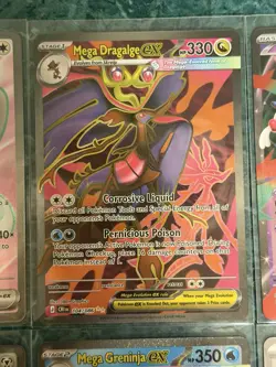 Chaos Rising Full Art Mega Dragalge Greninja EX Prerelease Set Stamped Card Lot - Image 4