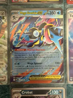 Chaos Rising Full Art Mega Dragalge Greninja EX Prerelease Set Stamped Card Lot - Image 5