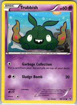 Trubbish 48/101 Non Holo Noble Victories - Pokemon Card - NM - Image 1