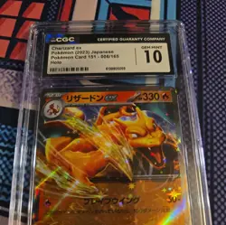 Charizard 006/165 Holo 151 Japanese Pokemon Card CGC 10 - Image 4