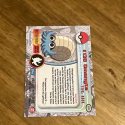 Pokemon Topps #138 Omanyte Non-Holo Vintage Trading Card - Image 2