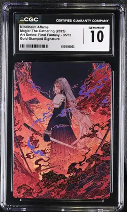 CGC 10 Gem Mint Nibelheim Aflame 35/53 Gold-stamped Signature MTG - Image 1