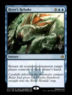River's Rebuke LP Light Play Game Night 2019 MTG [8094] - Image 1