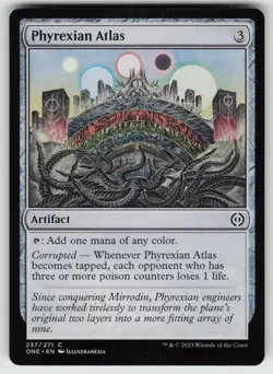 Phyrexian Atlas 237 Common Phyrexia: All Will Be One Magic: The Gathering LP - Image 1