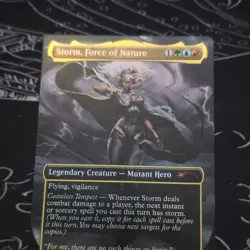 Storm, Force of Nature Foil Borderless Secret Lair Mythic Legendary Mutant Hero - Image 2