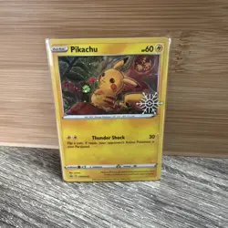 Pokemon TCG: Pikachu - Sword & Shield Promos - SWSH153 - Snowflake Stamp - NM+/M - Image 1