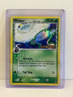 Pokemon TCG Wooper Delta Species Card 71/101 Dragon Frontiers Holo Stamped - LP - Image 1