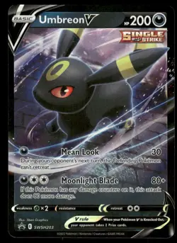 Pokemon Cards Umbreon V SWSH203 Sword & Shield Promo Holo Promo NM - Image 1