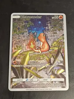 Charmander 230 Pokemon TCG Pocket Custom Textured Holo Fanart Card - Image 1