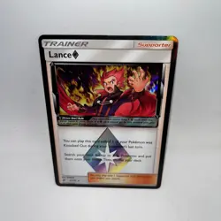 Lance ◇ 61/70 Prism Star Rare Dragon Majesty Pokemon Holo Lightly Played - Image 1