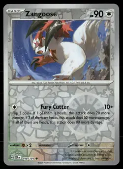 Zangoose Surging Sparks 149 Reverse Holo Pokemon Near Mint - Image 1