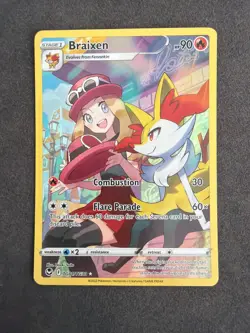 Pokemon TCG Braixen TG01/TG30 Trainer Gallery Silver Tempest NM-MT - Image 1