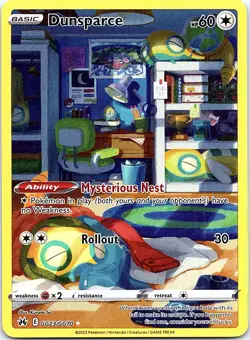 Pokemon Dunsparce Holo SWSH: Crown Zenith: Galarian Gallery GG23/GG70 NM - Image 1