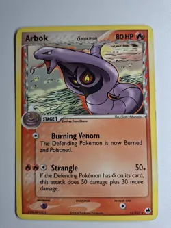 Pokemon - Arbok - 13/101 - Dragon Frontiers - Rare - MP - Image 4