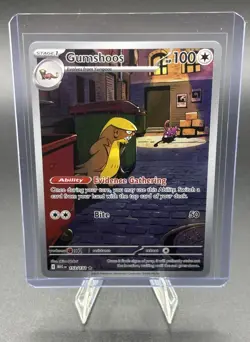Gumshoos 153/132 Me01: Mega Evolution Illustration Rare Holo Pokemon TCG - Image 1
