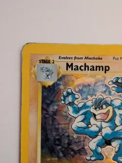 Pokemon TCG Machamp Holo 1st Edition Base Set #8/102 Holo Rare HP - Image 2