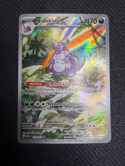 Nidoking Full Art 174/165 Pokemon TCG Scarlet and Violet 151! NM Condition! - Image 2