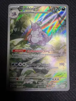 Nidoking Full Art 174/165 Pokemon TCG Scarlet and Violet 151! NM Condition! - Image 5