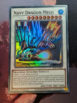 Navy Dragon Mech DIFO-EN082 Yu-Gi-Oh! Super Rare 1st Edition - Image 1