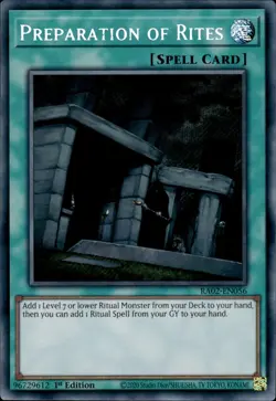 Preparation Of Rites - Secret Rare 1st Edition RA02-EN056 - NM - YuGiOh - Image 1