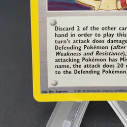 Pokemon Card TCG Misty 18/132 Gym Heroes Holo Rare MP (Creased Corner) - Image 4